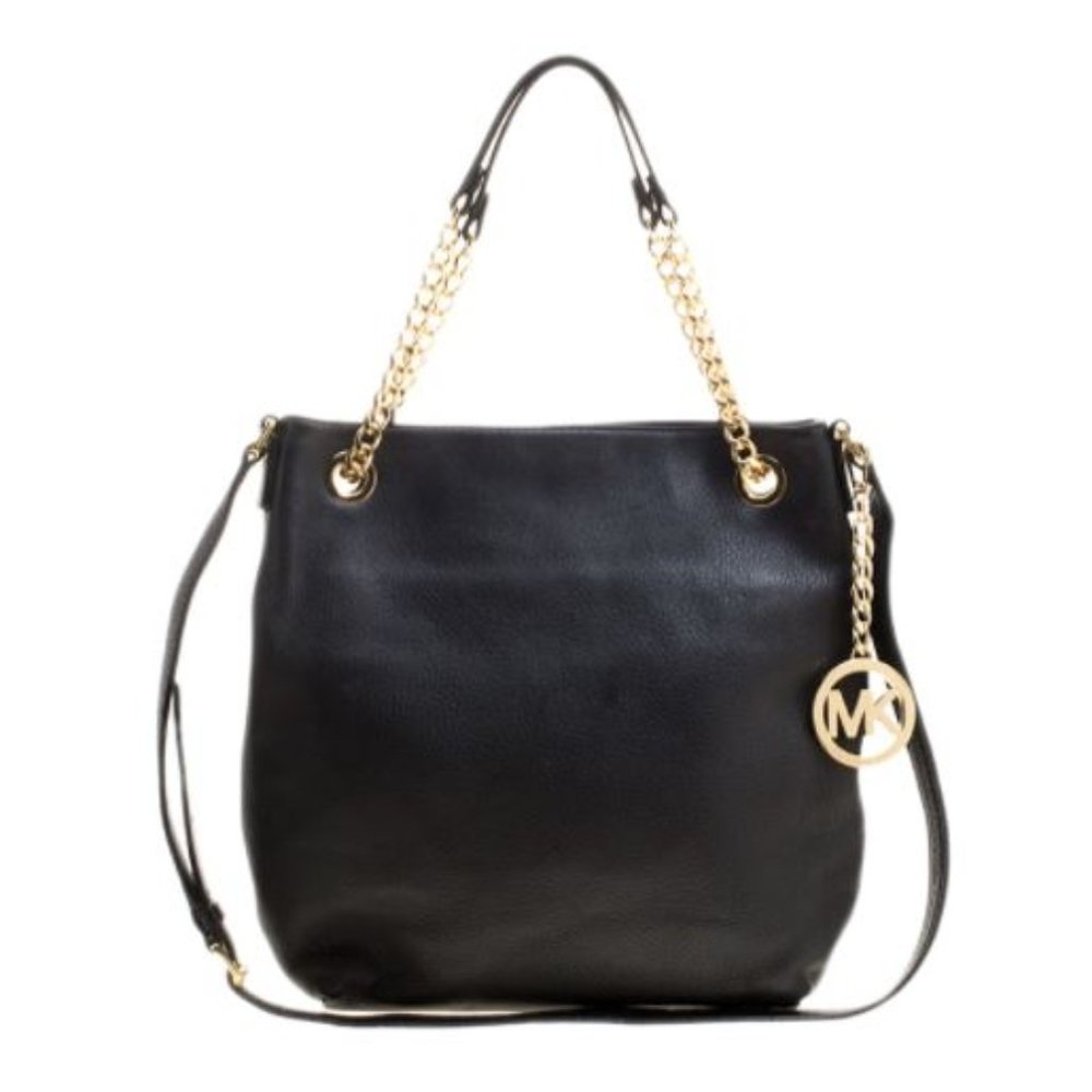 MICHAEL KORS Black Leather Shoulder Bag